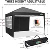COBIZI 10x10 Pop Up Canopy Tent with 4 Removable Sidewalls,