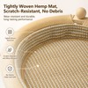 MUZIBAMA 2-Tier Elevated Cat Hammock Bed, 2-in-1 Natural Sisal Jute