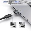 Magnet, USB-A Male to USB-C Female Adapter, Pack 5, Standard