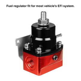 VehiMata Fuel Pressure Regulator 6AN EFI Bypass Return Adjustable (20-75PSI, 75-120PSI)