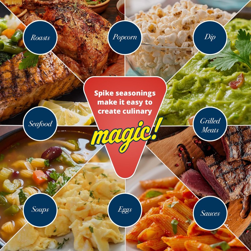 Spike Seasoning, Original Gourmet Magic All-Purpose MSG-Free Seasoning Salt Blend,