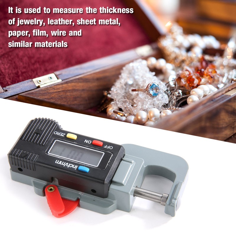 Digital Thickness Gauge Metal Horizontal Electronic Thickness Micrometer Jewelry Pearl