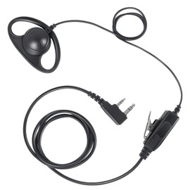 Renastar D Shape Headset with Mic Walkie Talkie Earpiece for Motorola Mag One BPR40 CLS1110 CLS1410 CP185 CP200 CP200D DLR1020 DLR1060 DTR650 DTR700 RDM2070D RDU4100 Two Way Radio