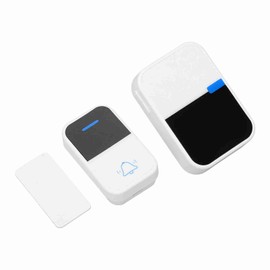 Wireless Doorbell Self Powered 38 Melodies 3 Volumes Caregiver Pager for Home Apartments AC