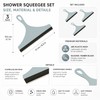 3-Piece Shower Squeegee Set for Glass Cleaning – Multipurpose Water