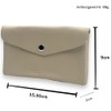 Mady in Italy Women's Medium Purse with Zip, Coin Compartment