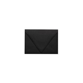 LUXPaper A6 Invitation Envelopes for 4 5/8 x 6 1/4 Cards in 80 lb. Midnight Black, Printable Envelopes for Invitations, with Moistenable Glue, 50 Pack, Envelope Size 4 3/4 x 6 1/2 (Black)