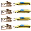 CCIYU Durable 4set(12x) Lasso Wheel Lift Straps 2" Ratchets J