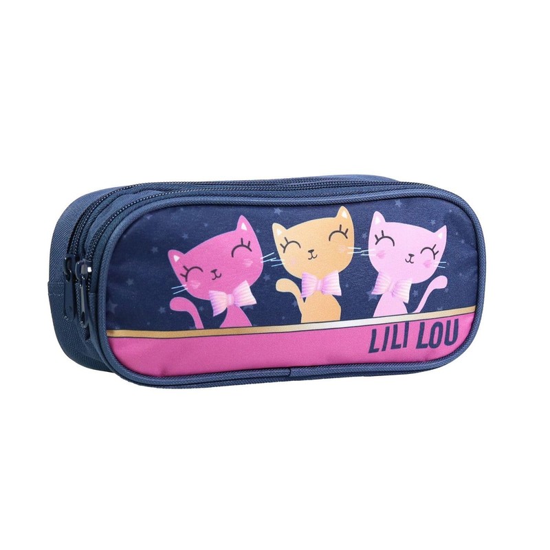 Bagtrotter Lili Lou School Bag with 2 Compartments Blue