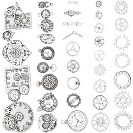 Operitacx 1 Set Jewelry Accessories Jewelry Making Kit Necklace Watch Peaky Costume Goth Accessories Retro Watch Jewelry Gold Watch Steampunk Accessories Gear Jewelry Accessory Alloy Silver