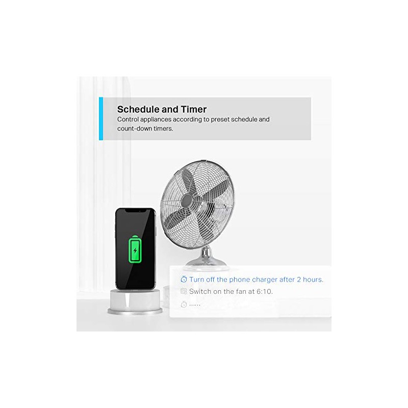 TP-Link Tapo Smart Plug Mini, Smart Home Wifi Outlet Works