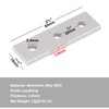 12 Pcs 3 Hole Joining Plate, Straight Plate for 2020