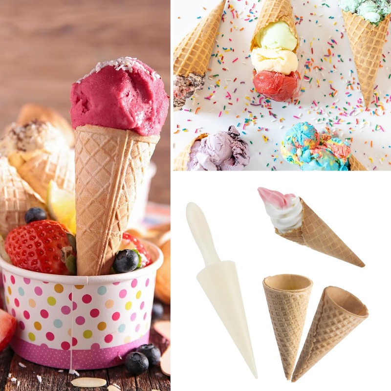 Hapivida Pack of 2 Waffle Cone Rollers, 9.3 Inch Cone