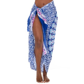SHU-SHI Sarong Wraps for Women Long Beach Cover ups Pareo Bathing Suit Wrap Skirt Mandala Sarongs Coverup