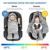ZAMBOO Spring Baby Car Seat Wrap Blanket with Legs and