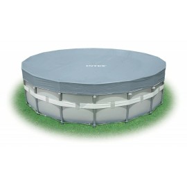 Intex® Intex 18' Ft Round 28041E Swimming Pool Cover for Ultra Frame Pools