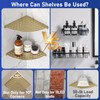 LFBA 2 Pack Corner Shower Shelves 304 Stainless Steel Shower
