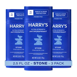 Harry's Extra-Strength Antiperspirant - Odor & Enhanced Sweat Control Antiperspirant for Men - Stone (3 count)