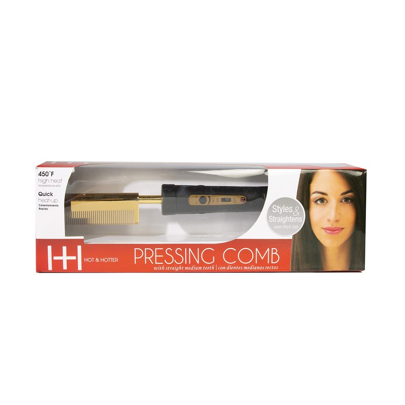 Hot & Hotter Electric Pressing Comb 5838