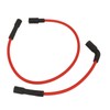 2 Pcs 8mm Spark Plug Wire Set Rubber Sparking Plug