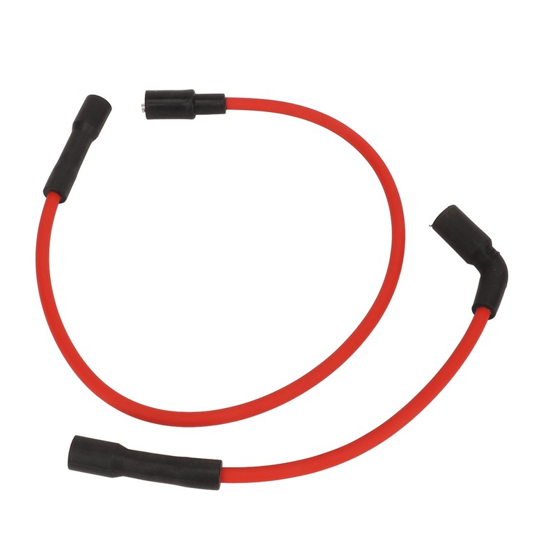 2 Pcs 8mm Spark Plug Wire Set Rubber Sparking Plug