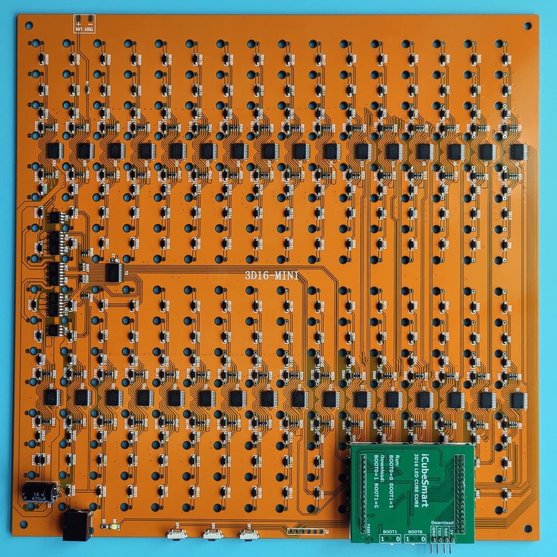 iCubeSmart Mini 3D Led Cube DIY Electronics Kit Soldering Project