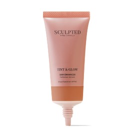 Tint & Glow Hydrating Moisturising Skin Enhancer from Sculpted by Aimee (Tan Beige 7.5) – 45ml Cruelty-Free Moisturising & Tinted Skin Booster with SPF 30 and Blue Light Protection