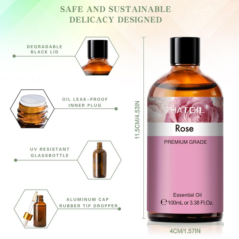 PHATOIL Rose Aroma Oil 100ml Essential Oil Pure Oil Gift
