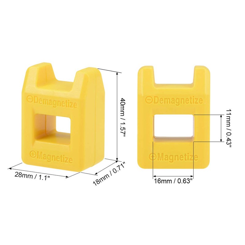 sourcing map Magnetizer Demagnetizer for Screwdriver Bits Tips Screw Driver