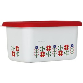 Fuji Hollow Mysa Deep Shape Square Container L Red MY-DL.R