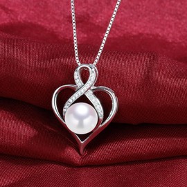 NONNYL Pearl Necklaces, Mothers Day Gifts for Mom Women Wife, Fine Jewelry for Women Wife Gifts Christmas Day Gifts, Valentines Day Gifts for Her, Gifts Anniversary Birthday Day Gifts