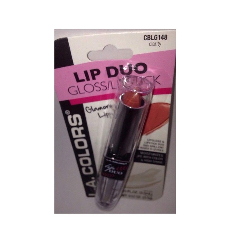 L.A.Colors Lip Duo Gloss/Lipstick CBLG148 Clarity