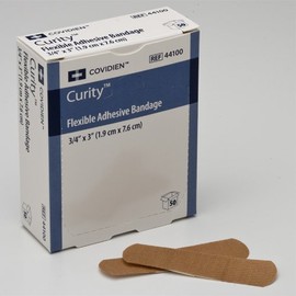 Covidien 44106 Fabric Adhesive Bandages, Knuckle, Box, 30, Bandages, Knuckle, 3" x 1.5"