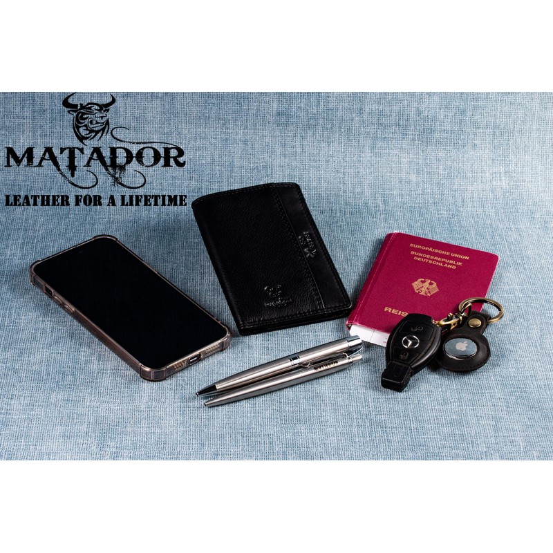 Matador 8107 Wallet, Nappa Black, Classic