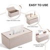 Tissue Box Cover, PU Leather Tissue Box Holder, Rectangular Tissue