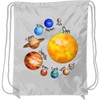 inktastic Sun and Planets- Yes, and Pluto Drawstring Bag White