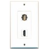 RiteAV - 1 USB-A and 1 HDMI Port Wall Plate,