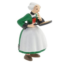Plastoy -Plastoy-61021 - Plastoy-61021 - Cartoon Bécassine et La Crêpe, 40328061021, Multi-Coloured