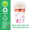 Aatriet 16 oz Clear Plastic Parfait Cups with Insert 4oz