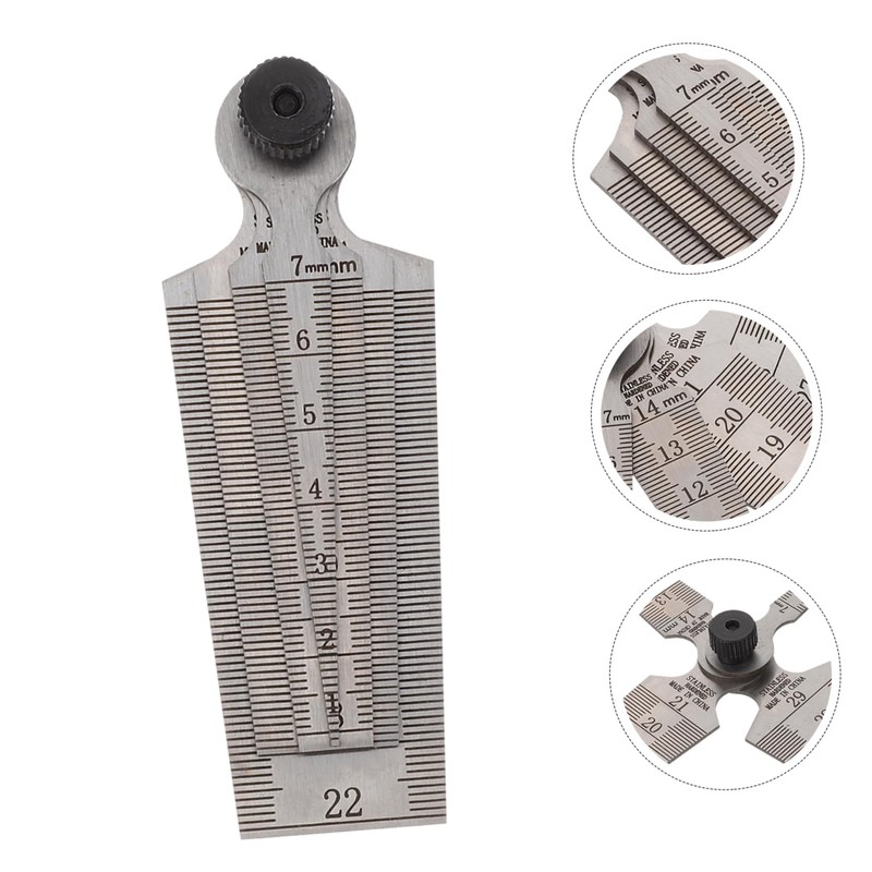 CHILDWEET 4pcs Stainless Steel Gauge for Precise Measuring Automotive and