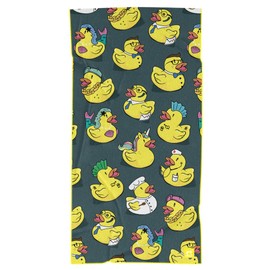 Sprints Athletic Running Towel, Full-Sized, Car Seat Cover - Performance Microfiber (Get Ducked)