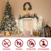 FREEPOWER 6PCS Flameless Window Candles with Gold Candle Holders, Battery