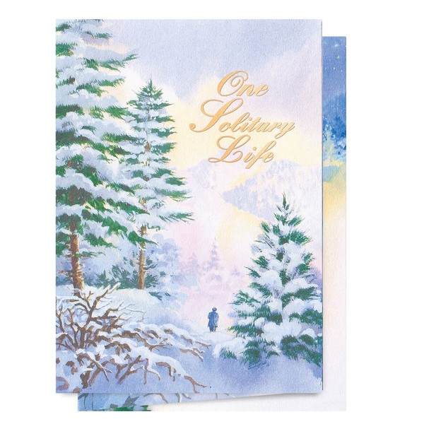 Personalized One Solitary Life Christmas Card Set of 20