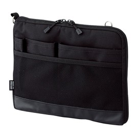 LIHIT LAB Laptop Sleeve, Water & Stain Repellent, Horizontal, 10.2" x 7.9", Black (A7680-24)