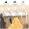 YUET 4 Door Hook Coat Bathroom Towel Hooks Wall Mounted