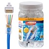 ITBEBE Gold Plated 100 Pieces End Pass Through RJ45 Cat5