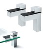 awen 2 Pcs Adjustable Wood/Glass Floating Shelf Brackets Wall Mount,