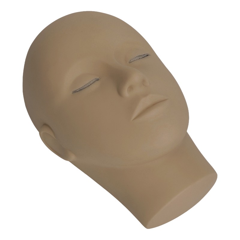 Eyelash Extension Mannequin Head 3 Layer Lashes Makeup Beauty Silicone