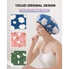 YIZIJIZI Terry Lined Shower Cap,Triple Layer Large Cap for Women,Shower