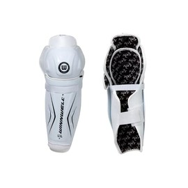 Winnwell Classic Hockey Shin Guards - Lightweight, Ergonomic Gear with Adjustable Straps for Ice & Roller Hockey Players (Senior, 14")